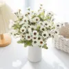 Künstliche Gänseblümchen-Blumenarrangements aus Kunststoff, künstliche Pflanzen für Hochzeiten, Heimpartys, Geschenke, handgehaltene Arrangements, Festivalsträuße 2