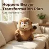 Hoppers Beaver in Geschenkbox – Lustiges animiertes Plüschtier mit großen Zähnen, Überraschung beim Auspacken für Kinder/Jugendliche, perfekt für Feiertage und Meme-Liebhaber 1