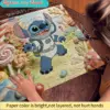 2D-Flachbild, Disney Stitch und Mickey Mouse, dekorative 2D-gedruckte Kunst für Zuhause, Puzzle, eine pädagogische Herausforderung für Erwachsene, S 3
