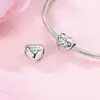 Muttertag 925 Sterling Silber Charms Perlen Liebe Mama Herz Anhänger für Armband Damen Schmuck Geschenke 4