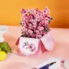 Valentinstag rosa Kirschblüte Pop-up-Karte Box Blumenstrauß Geburtstag Muttertag handgemachtes Geschenk für Freundin 4