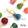Trendiger glitzernder bunter Birnen-Taschen-Anhänger-Schlüsselanhänger für Frauen, süße Früchte, Apfel, Schmuck, Autoschlüssel, Zubehör, Charm-Schlüsselanhänger, Geschenke 6