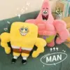 35-65CM SpongeBob Schwammkopf Patrick Star Puppe Anime Cartoon Plüschtier Weiches Niedliches Stofftier Sammlerstück Souvenir Geburtstagsgeschenk 4