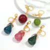 Trendiger glitzernder bunter Birnen-Taschen-Anhänger-Schlüsselanhänger für Frauen, süße Früchte, Apfel, Schmuck, Autoschlüssel, Zubehör, Charm-Schlüsselanhänger, Geschenke 2