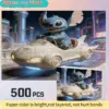 2D-Flachpuzzle mit Disney Stitch & Mickey Mouse, geeignet für Erwachsene – nostalgische Herausforderung, niedliche Wanddekoration oder Tischdekoration