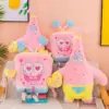 45-100CM SpongeBob Schwammkopf Patrick Star Puppe Anime Cartoon Plüschtier Weiche süße gefüllte Sammlung Kindergeburtstagsgeschenk