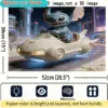 2D-Flachpuzzle mit Disney Stitch & Mickey Mouse, geeignet für Erwachsene – nostalgische Herausforderung, niedliche Wanddekoration oder Tischdekoration 4