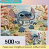 2D-Flachbild, Disney Stitch und Mickey Mouse, dekorative 2D-gedruckte Kunst für Zuhause, Puzzle, eine pädagogische Herausforderung für Erwachsene, S 1