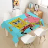 Anime S-SpongeBob SquarePants Wacky Tischdecke, Frühling, Sommer, Bauernhaus, französischer Stil, Tischdecke, wasserdichter Stoff, individuelle Größe