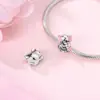 Muttertag 925 Sterling Silber Charms Perlen Liebe Mama Herz Anhänger für Armband Damen Schmuck Geschenke 6