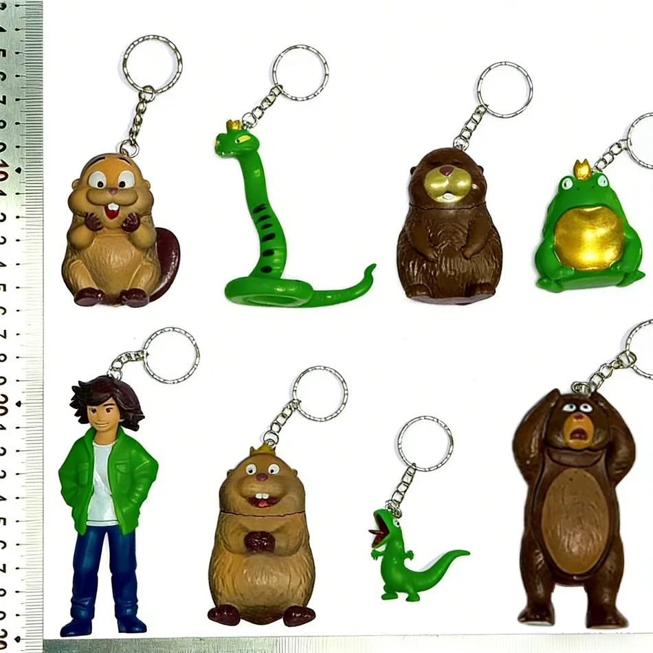 8-teiliges Disney Pixar Hoppers Beaver Transformation Plan Actionfiguren-Set, niedliche Cartoon-PVC-Modellspielzeuge, Geschenk für Kinder 3