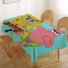 Anime S-SpongeBob SquarePants Wacky Tischdecke, Frühling, Sommer, Bauernhaus, französischer Stil, Tischdecke, wasserdichter Stoff, individuelle Größe 1