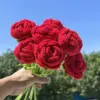 1/3 Stück Künstliche Blumen Handgefertigte Gehäkelte Rosen Fertigprodukt für Garten Hochzeit Brautsträuße Heim Bonsai Party DIY Geschenk 2