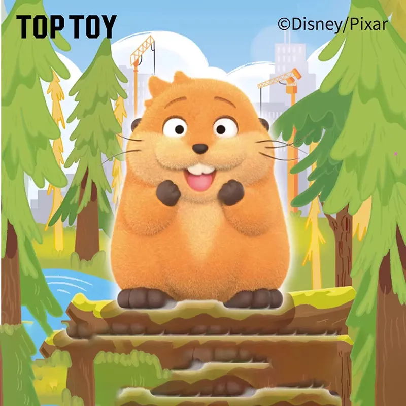 Top Toy Disney Pixar Offizieller Beaver Transformation Plan Blind Box Fluffy Mini Hoppers Figur, Sammlerstück, Geschenk für Anime-Fans 5