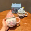Disney Nette Stich Keramik Becher Mit Deckel Wärmedämmung Griff Hause Paar Wasser Tasse Exquisite Geschenk Box Verpackt Geburtstag Geschenk 2