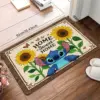 1 Stück Polter-Fußmatten im Stitch Fun-Stil, Outdoor-Teppiche, rutschfeste Bodenmatte, Wohnzimmer-Schlafzimmer-Matte, Küche, Flur, Badezimmer 2