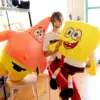 2 teile/los 35 cm Nette SpongeBob Patrick Star Plüsch Spielzeug Sehr Weiche Umarmung Kissen Gefüllte Cartoon Anime Plüschtiere Kawaii puppe Weihnachten Geschenke 3