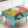 Anime S-SpongeBob SquarePants Wacky Tischdecke, Frühling, Sommer, Bauernhaus, französischer Stil, Tischdecke, wasserdichter Stoff, individuelle Größe 3