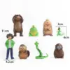 Disney Pixar Hoppers Beavers Transform Actionfiguren-Set, 8-teilig, niedliches Cartoon-PVC-Modell, Spielzeug, Kindergeschenk-Kollektion 5