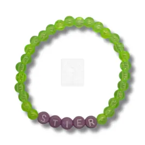 Sternzeichen Armband STIER Neon Grün Lila