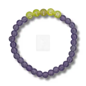 Sternzeichen Armband STIER Lila Gelb