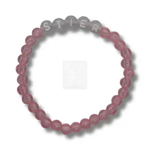 Sternzeichen Armband STIER Rosa Transparent