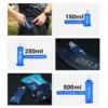 WRELS Camping Weiche Wasserflasche Trinken Sport Falttasche Flasche Outdoor Laufen Trinkrucksack Taille Fahrrad BPA-frei 4