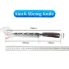 MDHAND Japanische Küchenmesser, deutsches 8-Zoll-Schneidemesser aus Edelstahl, scharfes Rasiermesser, Schnitzmesser, Sushi-Messer als Geschenk 6