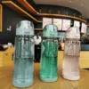 500ml Plastik wasser flaschen Flasche Outdoor Sport Wasser becher bpa frei Wasser becher Student tragbare Tasse mit Griff Trink werkzeug 4