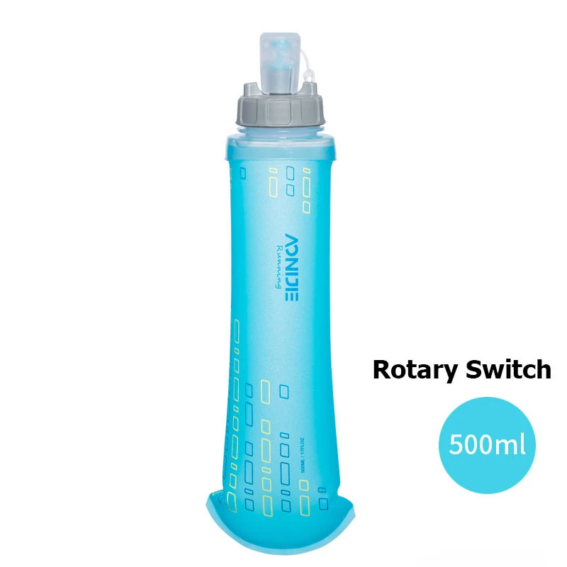 AONIJIE 250 ml 500 ml weiche Flasche, zusammenklappbar, faltbar, TPU, BPA-frei, zum Laufen, Trinkrucksack, Hüfttasche, Weste SD09 SD10 4
