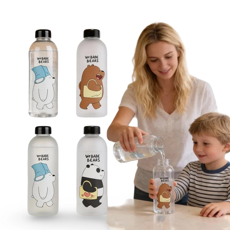 1-8 Stück 1000ml Protein-Shaker-Flasche im Panda-Design mit Strohhalm, auslaufsicher, für Fitness-Workouts, Sport und zum Mixen von Nahrungsergänzungsgetränken