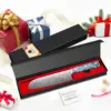 Damaskus Santoku-Messer, VG-10 Kernstahl 67 Lagen Professionelles Fleischmesser, Scharfe Klinge Santoku Küchenmesser mit Ergonomischem Griff 6
