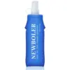 NEWBOLER 250 ml 500 ml Wasserflasche, TPU, faltbar, weiche Flasche, Sport-Wasserflasche, Wasserbeutel, zusammenklappbare Wasserflasche, Laufen, Camping