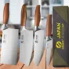 Profession elle japanische Küchenmesser Set Edelstahl Fischfilet Fleisch beil Kochmesser Schneiden Santoku Messer Koch werkzeuge 1