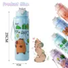 Auslaufsichere Capybara-Wasserflasche, optisch ansprechende Bären-Wasserflasche mit Tragegurt – tragbar für Sport und Fitness, BPA-frei 6