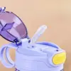 550 ml Kinder-Wasserflasche mit Cartoon-Tier und Sicherheitsschloss, tragbarer, auslaufsicherer Strohhalmbecher für Outdoor-Camping-Reisen 5