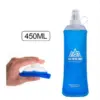 AONIJIE 250 ml 600 ml faltbare Silikon-Weichflasche, Wasserflasche für Outdoor-Sport, Reisen, Laufen, Wasserkocher, Trinkrucksack, Tasche, Weste 3