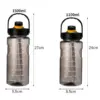 Supergroßer Wasserbecher für Studenten, Outdoor-Sport und Fitness, stoßfeste und hochtemperaturbeständige Wasserflasche 5