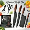 6-teiliges hochwertiges scharfes Messerset | Enthält Kochmesser, Schere und Schäler | Küchen-Essentials 1