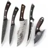 1-6PCS Edelstahl Kochmesser Set Professionelle Küchenmesser Sharp Boning Sashimi Utility Chinesische Rindfleisch Fisch Messer handgefertigt
