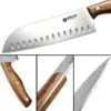 WXCOO Santoku-Messer Japanisches Küchenmesser Fleischbeil Handgefertigtes Schneidemesser für Metzger Fleisch Gemüse Fisch Kochutensilien