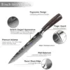 MDHAND Japanische Küchenmesser, deutsches 8-Zoll-Schneidemesser aus Edelstahl, scharfes Rasiermesser, Schnitzmesser, Sushi-Messer als Geschenk 3