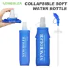 NEWBOLER 250 ml 500 ml Wasserflasche, TPU, faltbar, weiche Flasche, Sport-Wasserflasche, Wasserbeutel, zusammenklappbare Wasserflasche, Laufen, Camping 1
