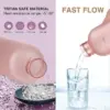 1l Flasche mit Zeit marke 32 oz motivierende wieder verwendbare Fitness sportarten im Freien reisen auslaufs icher bpa frei gefroste ter Kunststoff 4