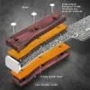 SAEIV Zweiteiliges Küchenmesser-Set aus Damaszener Stahl Kochmesser und Santoku-Messer VG10 Hochkohlenstoffstahl Profi-Messer 5