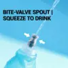Kapvoe Weiche Wasserflasche Faltbare TPU BPA-Freie Zusammenklappbare Flasche für Outdoor-Sport Wandern Camping Laufen Tragbare Weiche Wasserflasche 5