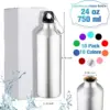 500 ml 750 ml Farbverlauf Aluminium Wasser Flasche Große Kapazität Gym Outdoor Sport Flasche Auslaufsicher Tragbare Geschenk Drink 2