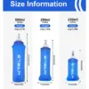 WRELS Camping Weiche Wasserflasche Trinken Sport Falttasche Flasche Outdoor Laufen Trinkrucksack Taille Fahrrad BPA-frei 2
