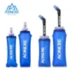 AONIJIE 250 ml 600 ml faltbare Silikon-Weichflasche, Wasserflasche für Outdoor-Sport, Reisen, Laufen, Wasserkocher, Trinkrucksack, Tasche, Weste