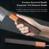 1-3 Stück Professionelles Küchenmesser-Set Japanische Handgefertigte 67-Lagen Damaszener Stahl Kiritsuke Kochmesser Santoku Schälmesser 5